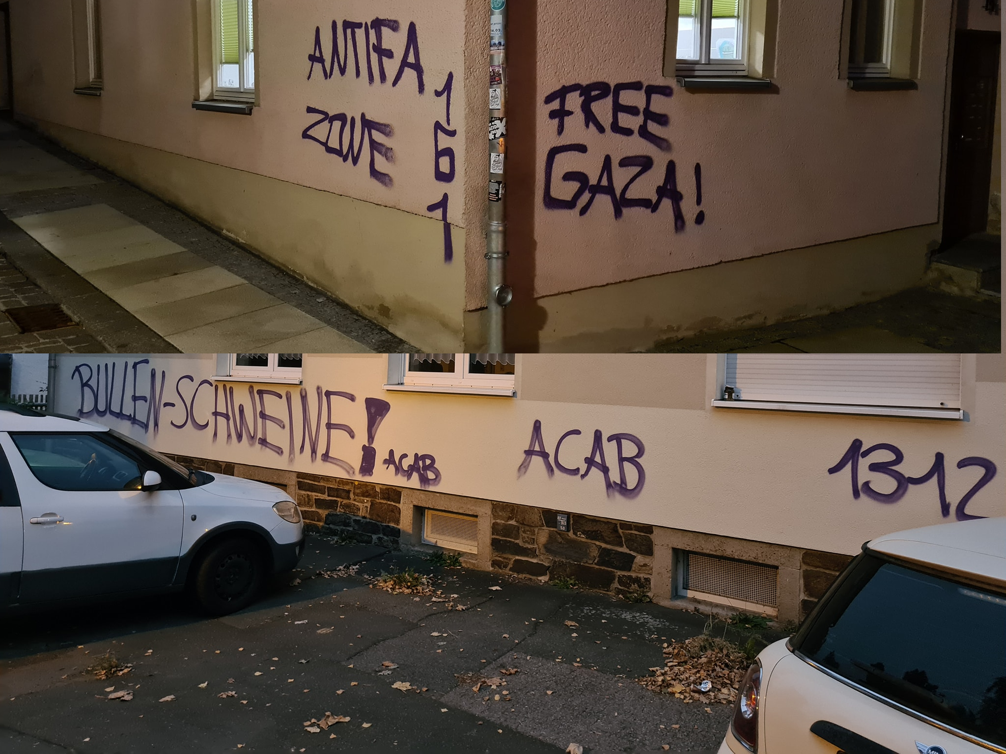 Freiberg hat ein Problem mit linksmotivierten Schmierereien Image