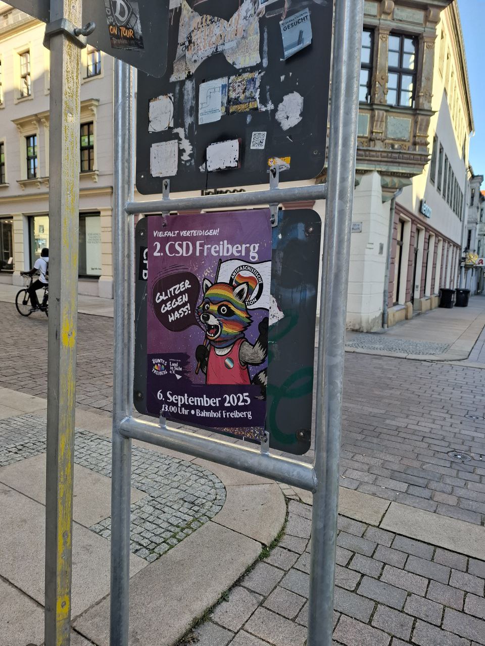 Illegale Plakatierung Stadtgebiet FG, August 2025