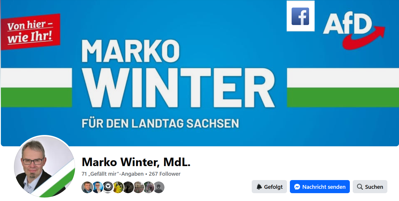 Marko Winter, MdL bei Facebook Marko Winter, MdL bei Facebook