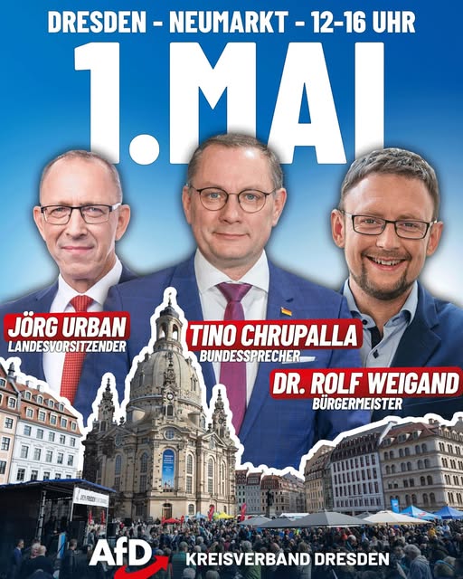 Am 1. Mai zur AfD-Kundgebung