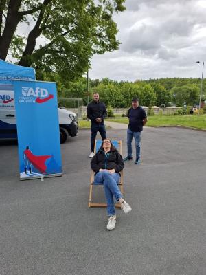 Aufbau ist fertig...