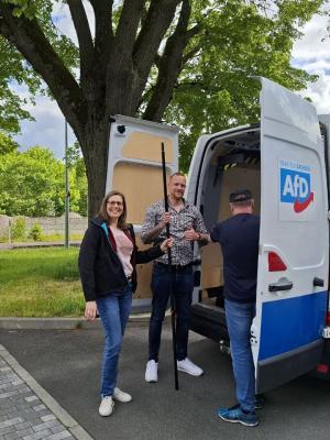 Aufbau: alle sind motiviert