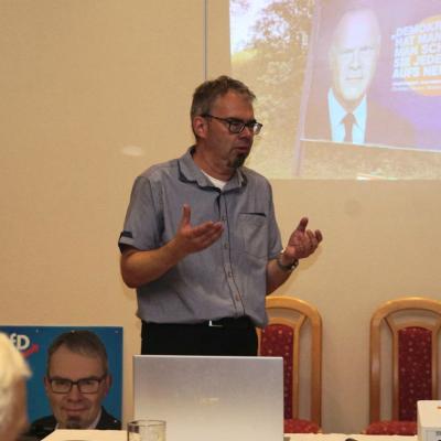 Marko Winter stellt seine politischen Schwerpunkte vor..